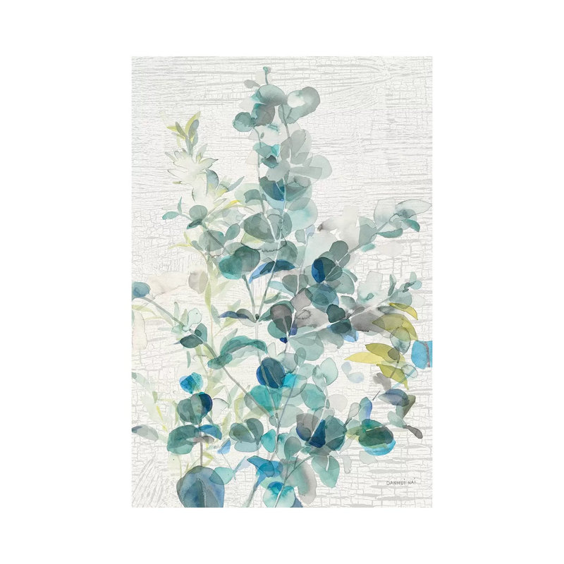 Eucalyptus IV Vintage by Danhui Nai - Wrapped Canvas Painting, 20.32 cm H x 30.48 cm W