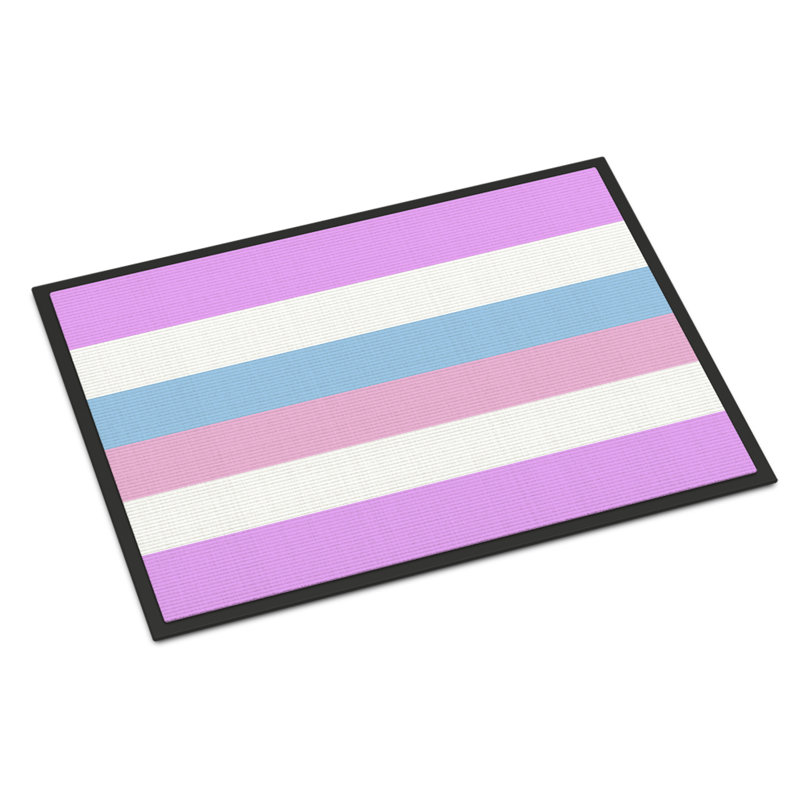 Tapis de porte USA Gay Pride, l 18 po x L 27 po, Fierté bigenre 1