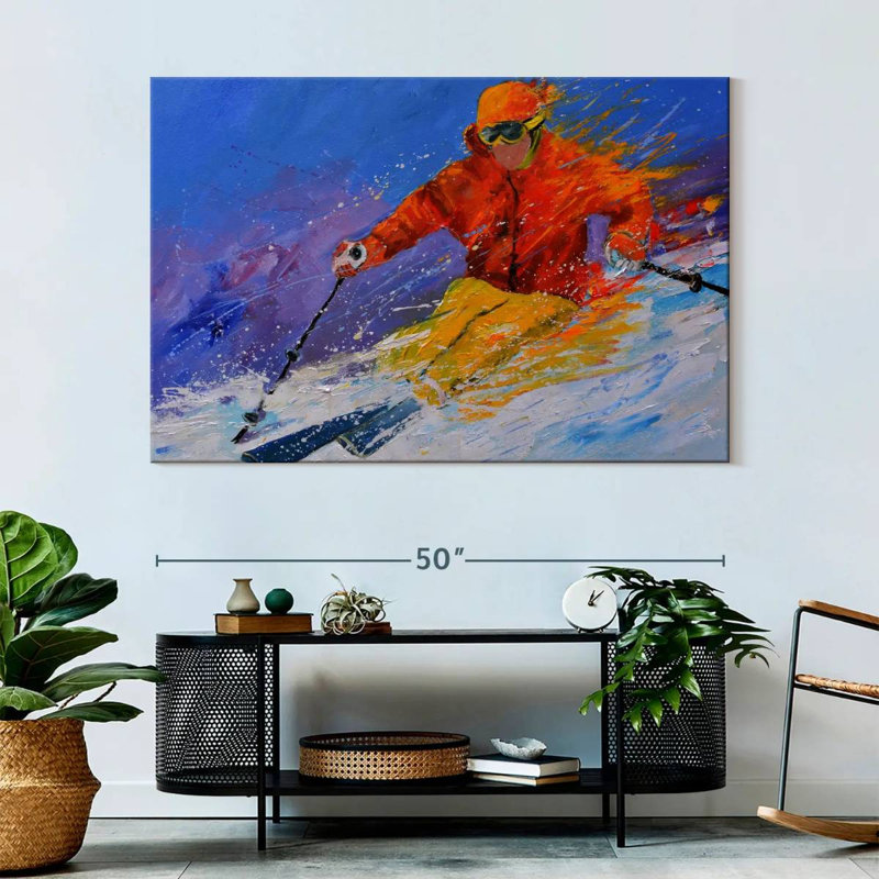 Sireci Expert Skiing, 34" H x 51" W