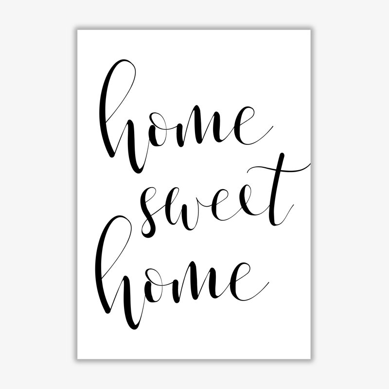 Home Sweet Home - Print, No Frame, 30 cm H x 21 cm W x 1 cm D