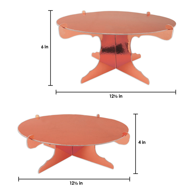 Présentoirs à gâteaux métalliques