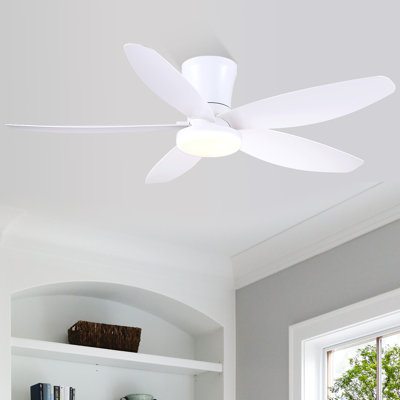 Ventilateurs de plafond encastrés avec lumières et télécommande / app