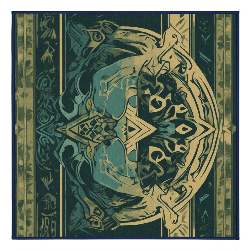 Celestial Map Rug, Square 8'