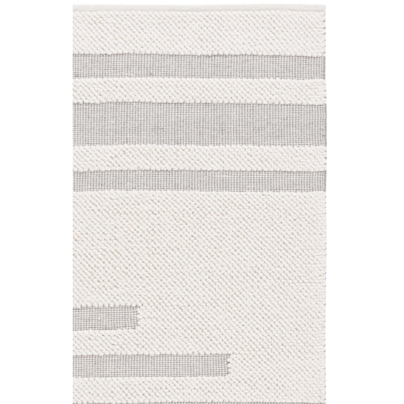 Cortni Hand Woven Wool Striped Rug, Runner 2'3" x 8'