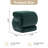 S-shape Velvet Fabric Ottoman, Stylish and Functional with Soft Velvet, Foam Filling, and Wooden Frame for Indoor Use-1193716898