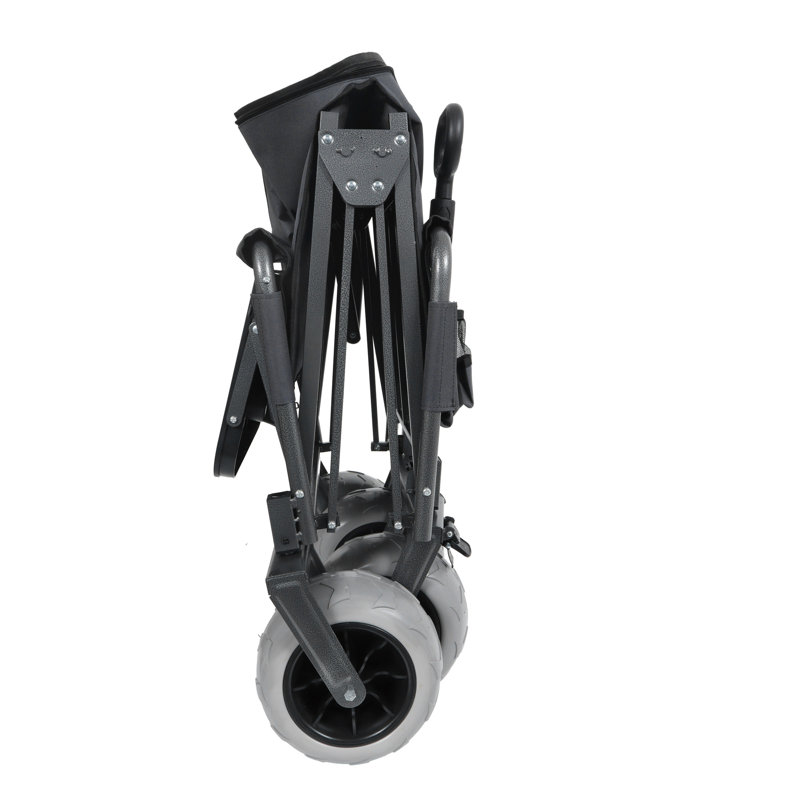 Le chariot pliable 3-en-1 se convertit en un chariot de chariot pliant convertible avec un plateau pliable monté à l'arrière