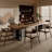 Brown Rectangular Solid Wood Dining Table-108206132