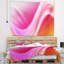 Tapisserie rose à lignes courbes abstraites-28504485
