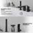 1 Handle Solid Brass Tub Faucet Deck Mounted Roman Bathtub Faucet with 2 Function Handshower and Diverter