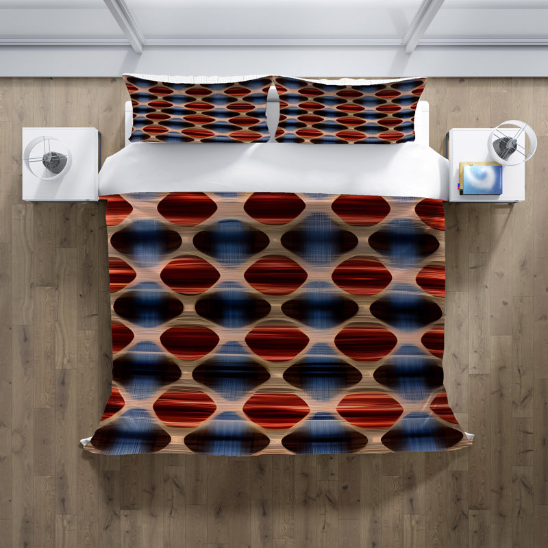 Abstract Duvet Cover, King Duvet Cover + 2 King Shams