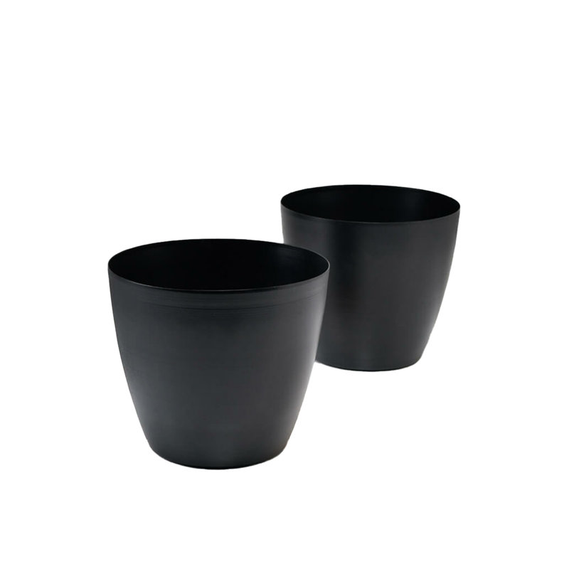 Dawoud Metal Cachepot, Black, 2