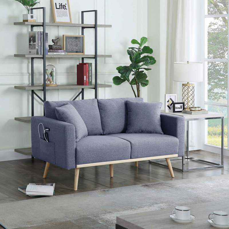Causeuse en tissu 56,5 po Easton