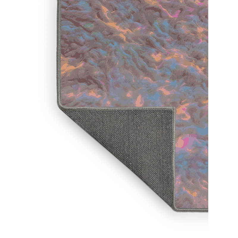 Tapis rose soyeux et moelleux, Tapis de couloir 2 pi x 4 pi
