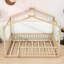 Structure de lit en bois avec clôture et lattes Dorset-67699459-67699456