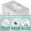 Meuble-lavabo 30 po avec lavabo, deux portes avec tablette, charnières de porte à fermeture en douceur, style rétro, blanc-1086528256