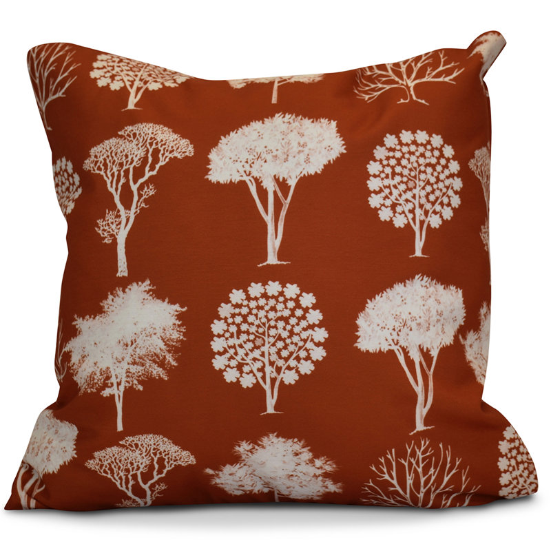 Housse de coussin carré, Rouille