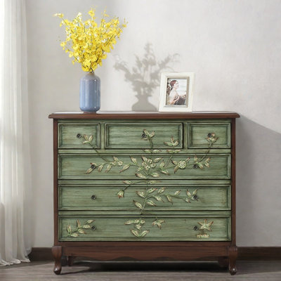 Retro Painted Distressed Wooden Accent Chests by NICECABINET