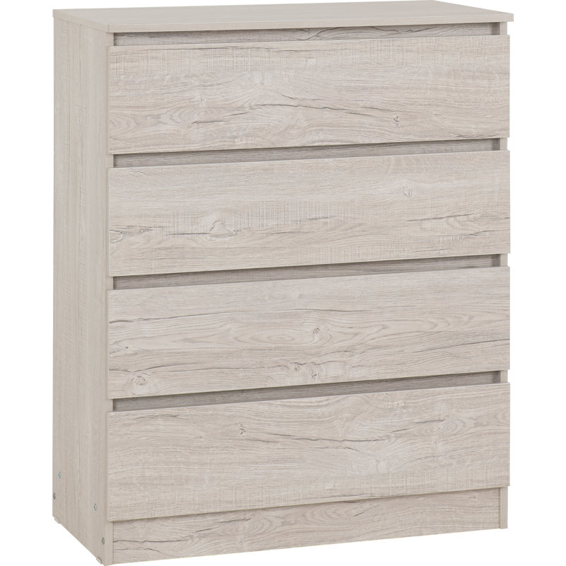 Braunstein 4 Drawer Chest Of Drawers, Urban Snow