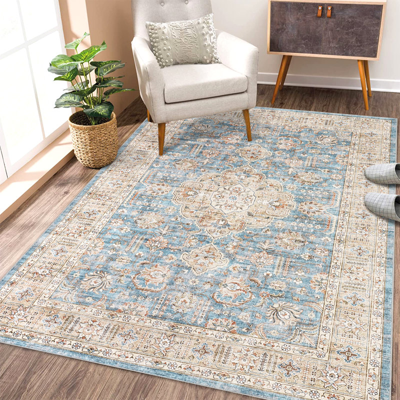 Olivarria Washable Indoor Rug, Rectangle 9' x 12'