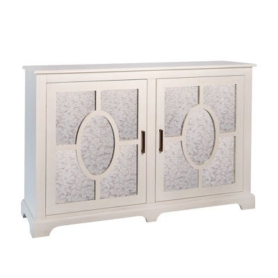 Buffet en bois massif de 60 po de largeur Rouge