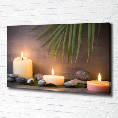 Burning Candles - Wrapped Canvas Print