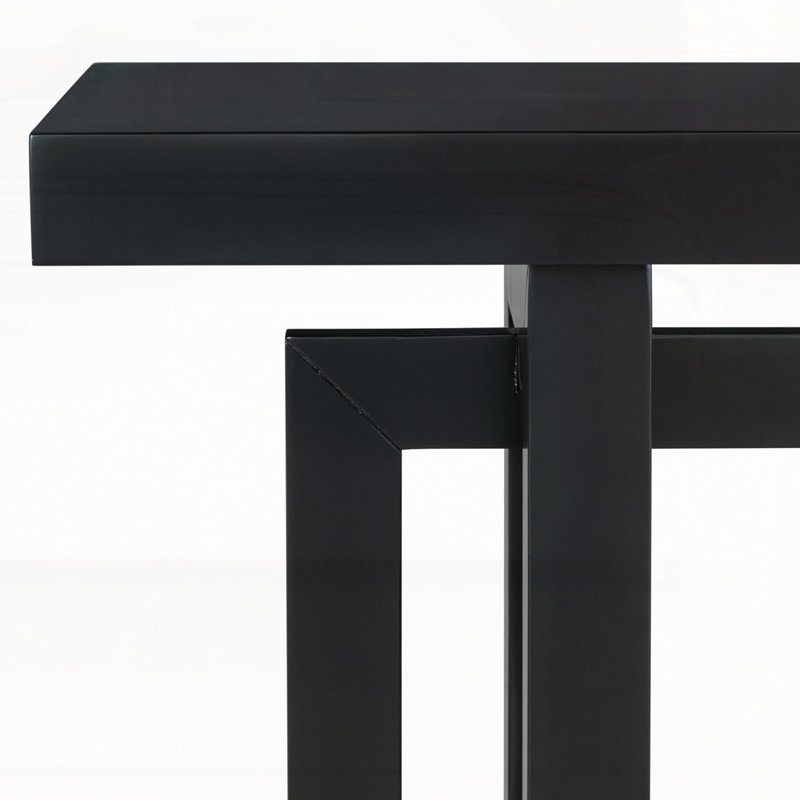 Contemporary Console Table with Wood Top, Extra Long Entryway Table for Entryway, Hallway, Living Room, Foyer, Corridor