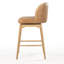 Noren Genuine Leather Swivel Counter Stool