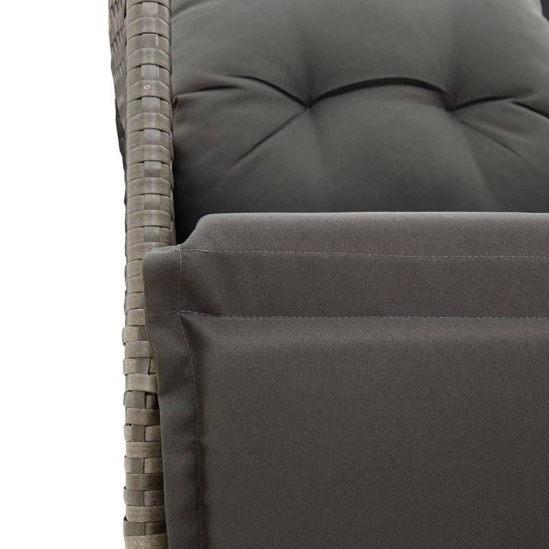 Bistro Set White, Gray, Black