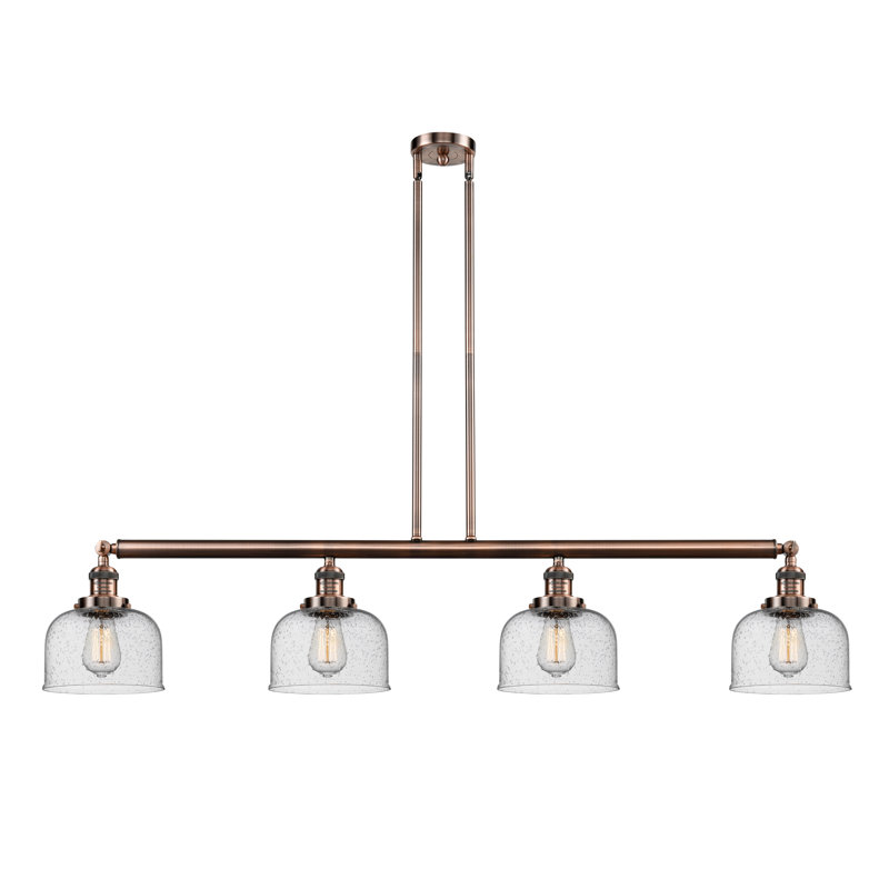 Morrow 4 - Light Kitchen Island Pendant, Seedy, Polished Nickel, No Bulb Included
