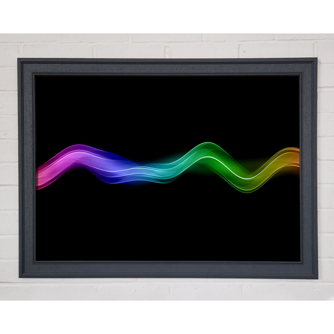 Gerahmtes Wandbild Rainbow Wave