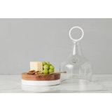 Glass Cloche Food Cover, Ring Handle, Small