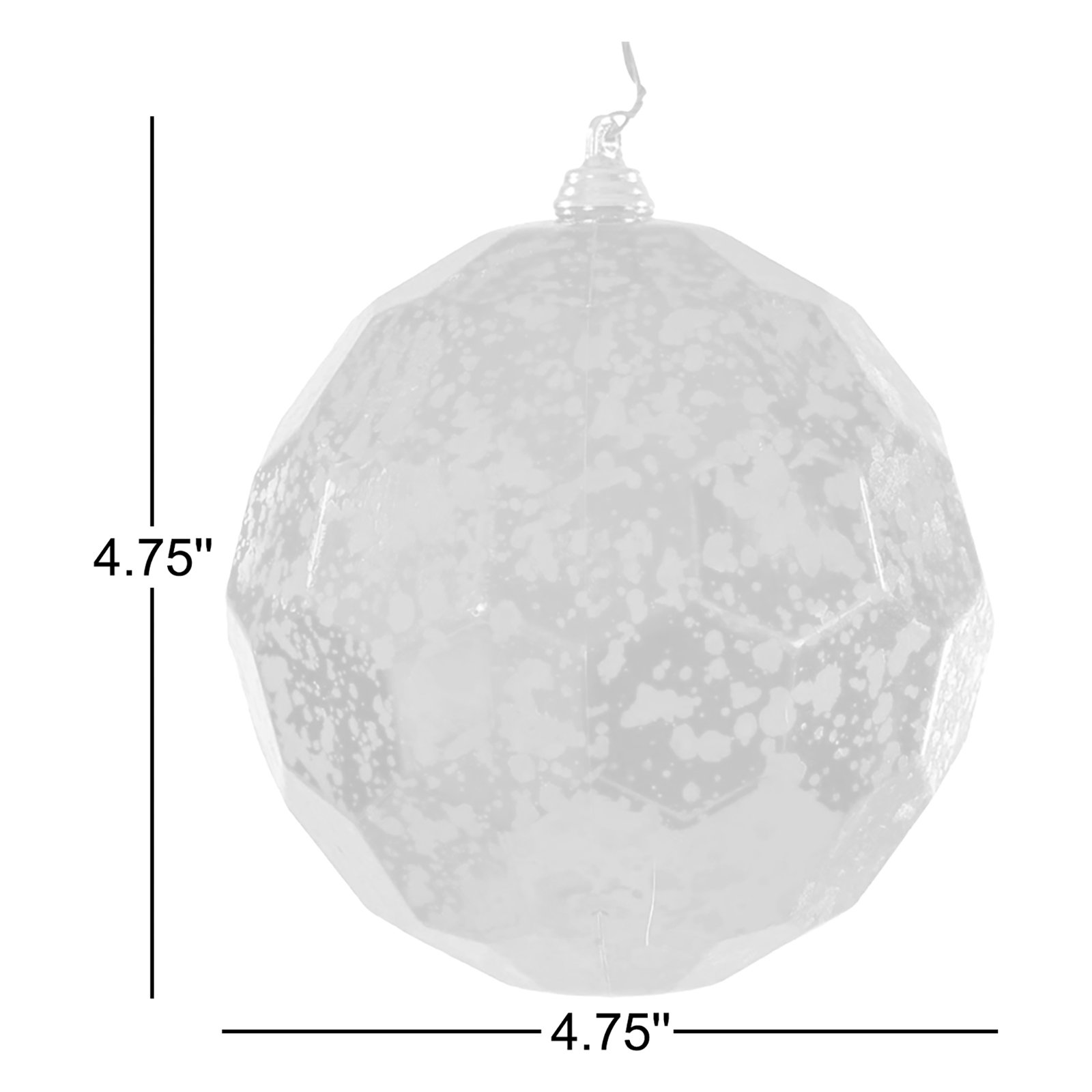 5" Shatterproof Holiday Ornament, Blue