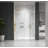 EV 57" - 58" W x 72" H Frameless Wall-Hinged Glass Shower Door with 3/8" (10 mm) Thick Clear Tempered Glass, Adjustment Uneven Walls-122499500-120357064