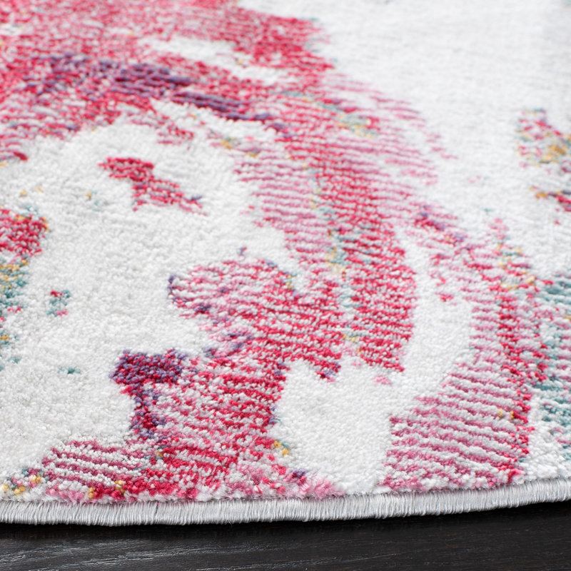 Gallois 900 Performance Floral Rug, Round 6'7"