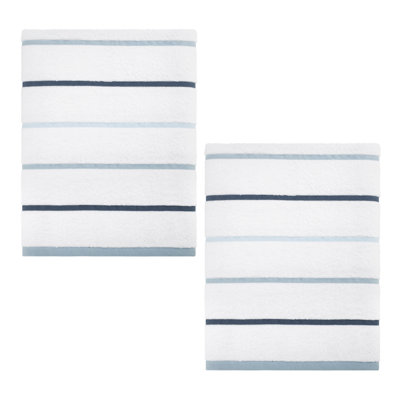 Ensemble de 2 serviettes de bain bleu Izod Sandbar