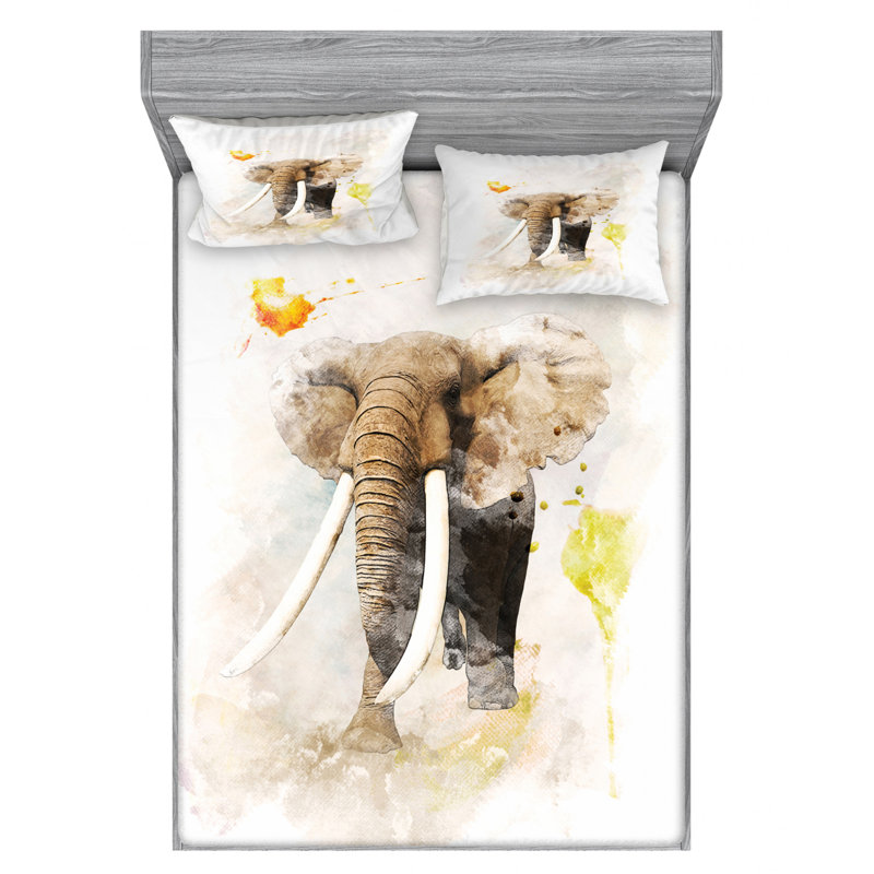 Microfiber Sheet Set, Queen Sheet Set with Fitted Sheet