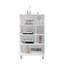 Grande armoire 40 po avec 6 tablettes blanches de 40 po et pratique pour le rangement dans la salle de sport