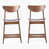 Dark Gray Seat/ Walnut Frame est en rupture de stock