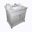 Plateau de meuble-lavabo simple 31 po en pierre reconstituée avec lavabo