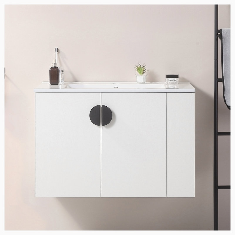 Meuble-lavabo simple avec plateau Anadia 29,90, Blanc