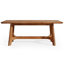 Table de conférence rectangulaire en bois massif pour 4-6, l 62,99 po x P 31,49 po x H 29,52 po