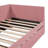 Upholstered Daybed With Trundle Twin Size Sofa Bed Frame No Box Spring Needed, Linen Fabric-1390408811-1390408805