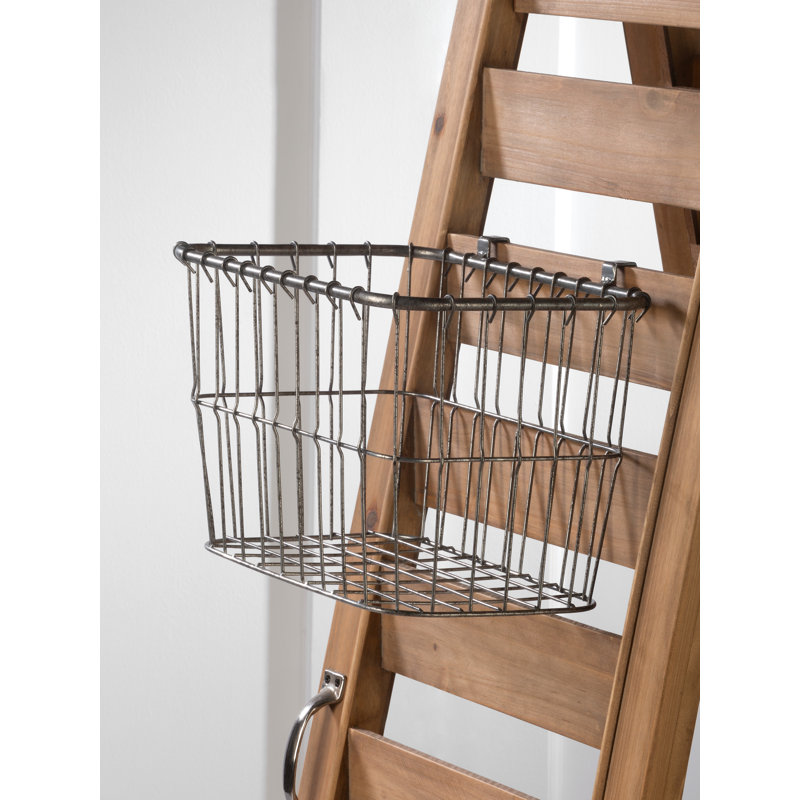 Panier en métal pour échelle à volets