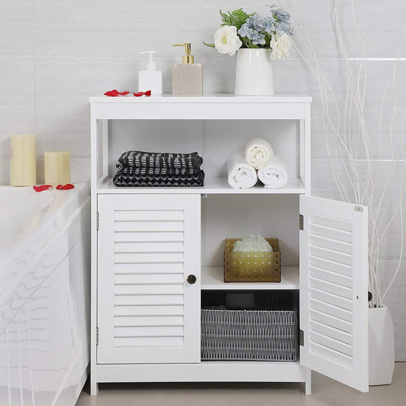 Armoire de salle de bain autoportante l 24 po x H 32 po x P 12 po Rayners