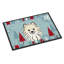 Tapis pour porte d’extérieur antidérapant poméranie de noël winter-16653379