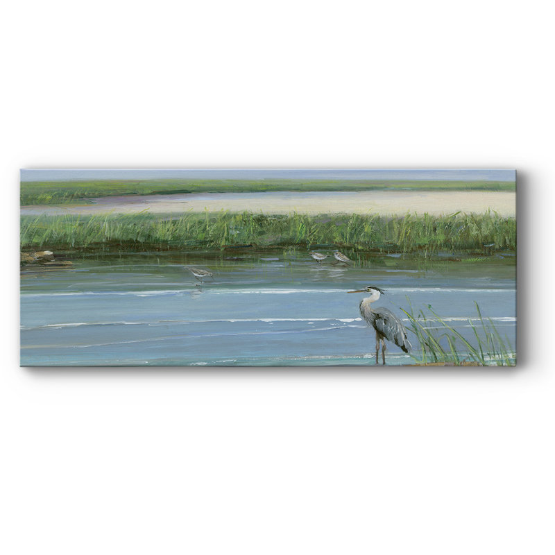 «Wading At Dusk», reproduction sur toile, H 12 po x l 30 po x P 1,5 po