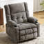 Fauteuil inclinable chauffant électrique à deux moteurs avec rangement et accoudoirs, gris-248532233