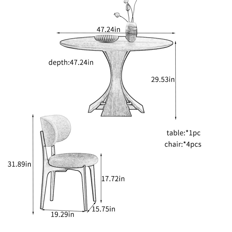 Schurman, 29.53"H x 47.24"L x 47.24"W