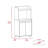Rockford Kitchen Cart, Open Shelf, Double Door Cabinet, Two Interior Shelves