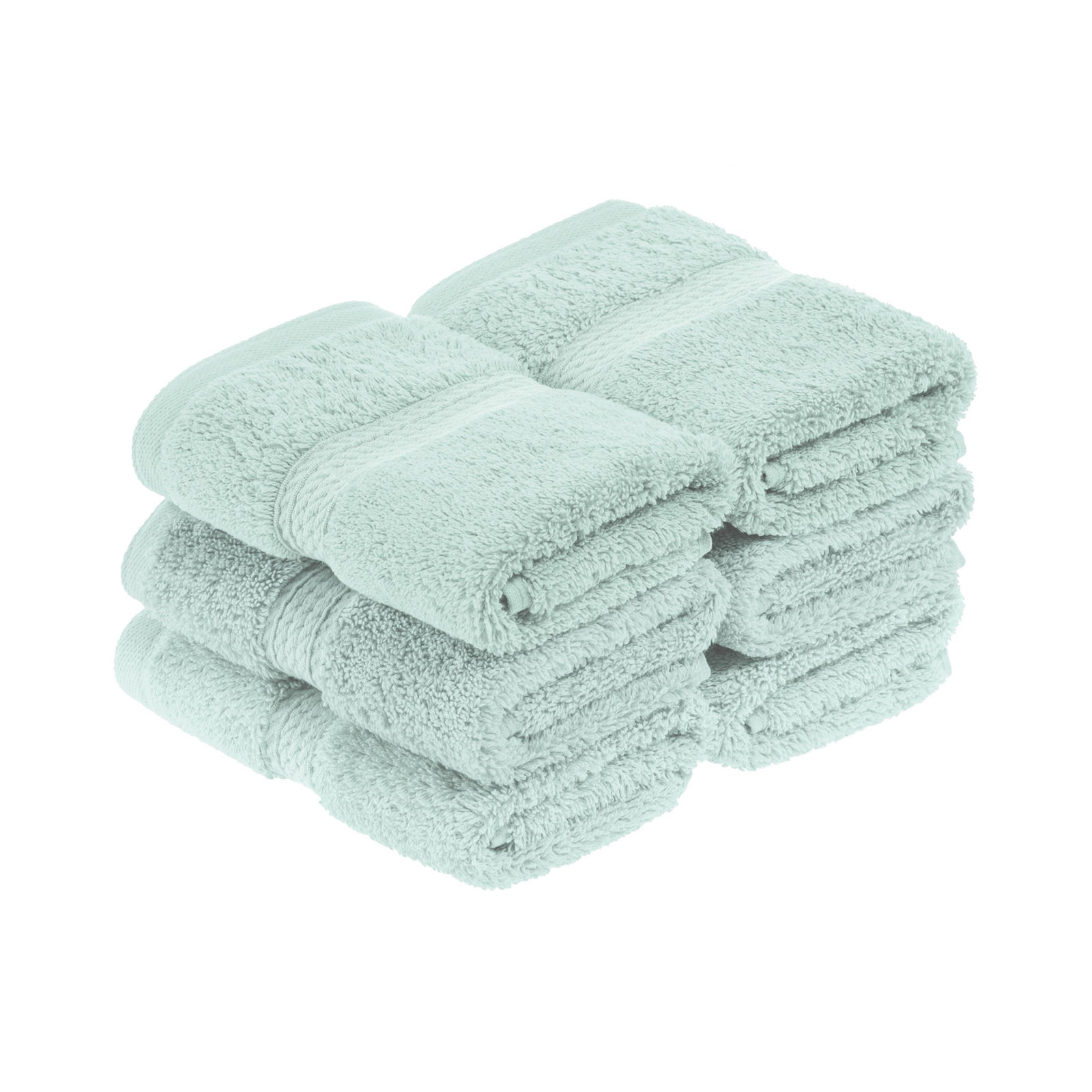 Egyptian Cotton Washcloth Set, Sea Foam